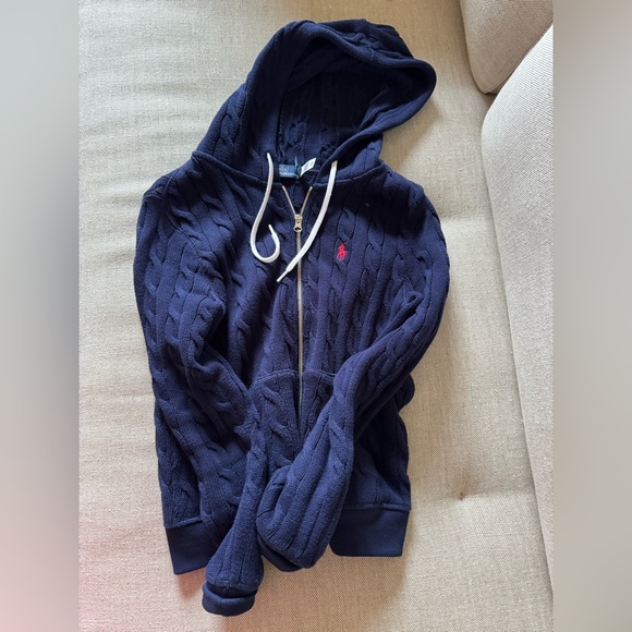 Ralph Lauren Tops - Polo Ralph Lauren Women's Cable-Knit Cotton Hoodie